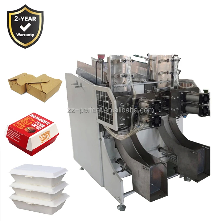 200-620gsm Fully Automatic burger box machine with 0.5Mpa Air Requirement 2300kg Weight